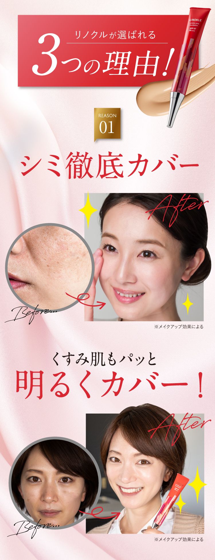 リノクルが選ばれる3つの理由